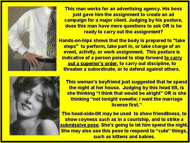This man works for an advertising agency. His boss just gave him the assignment