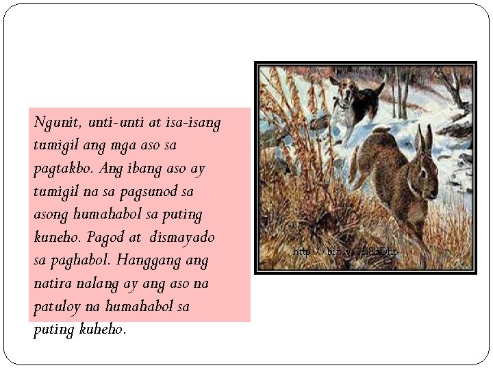 Ngunit, unti-unti at isa-isang tumigil ang mga aso sa pagtakbo. Ang ibang aso ay