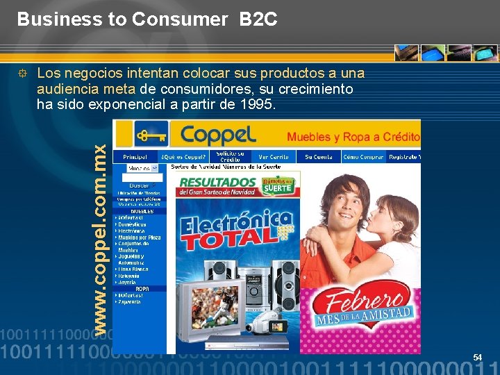 Business to Consumer B 2 C Los negocios intentan colocar sus productos a una