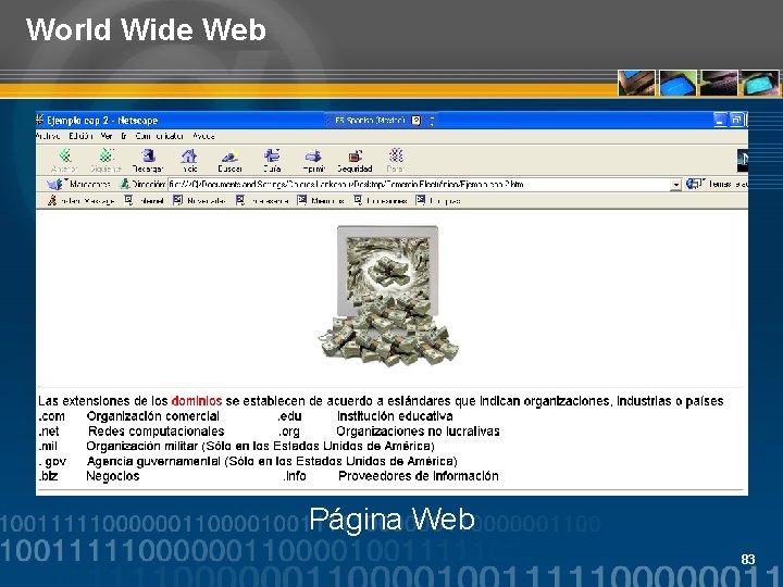 World Wide Web Página Web 83 