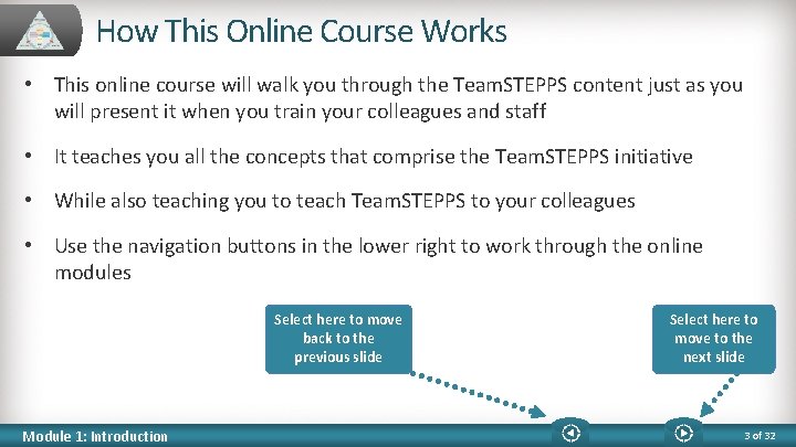 How This Online Course Works • This online course will walk you through the
