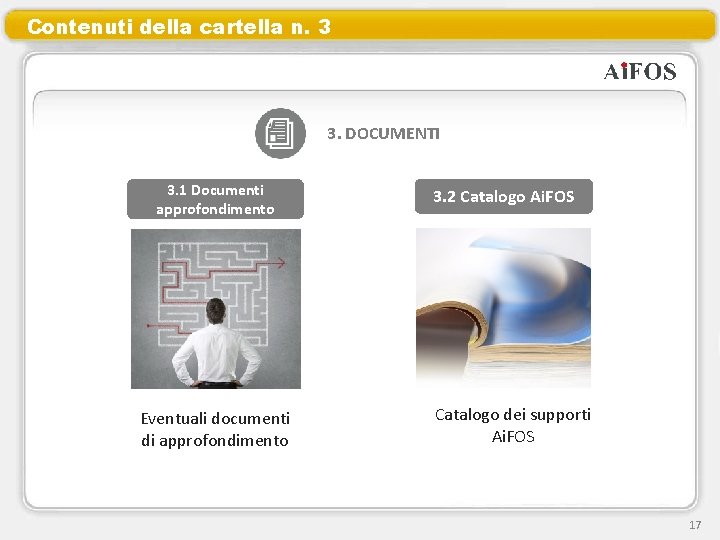 Contenuti della cartella n. 3 3. DOCUMENTI 3. 1 Documenti approfondimento Eventuali documenti di