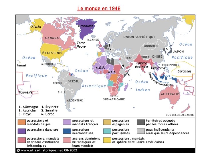 Le monde en 1946 