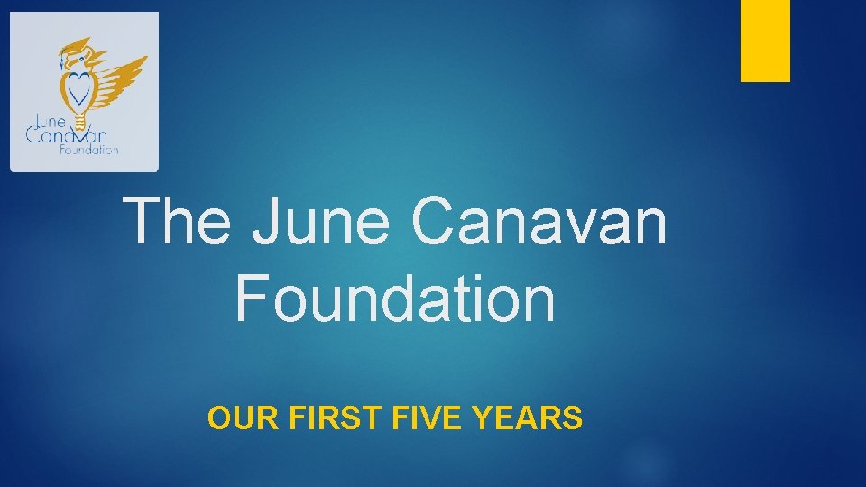 The June Canavan Foundation OUR FIRST FIVE YEARS 