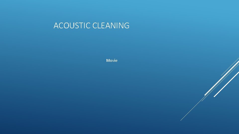 ACOUSTIC CLEANING Movie 