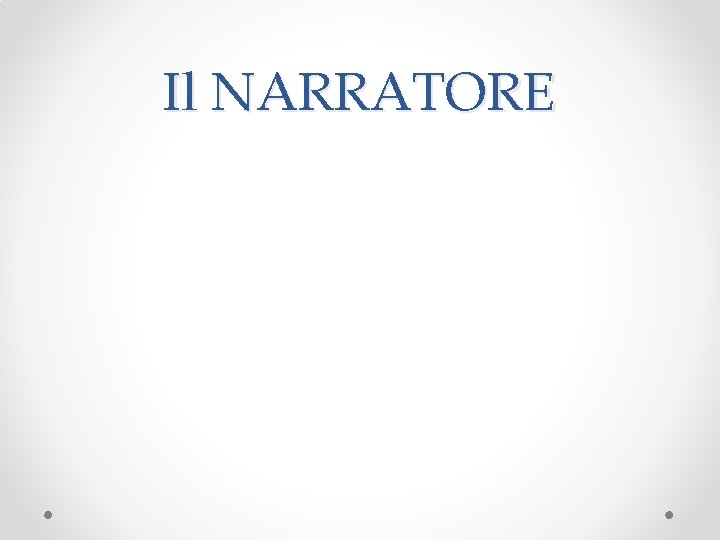 Il NARRATORE 