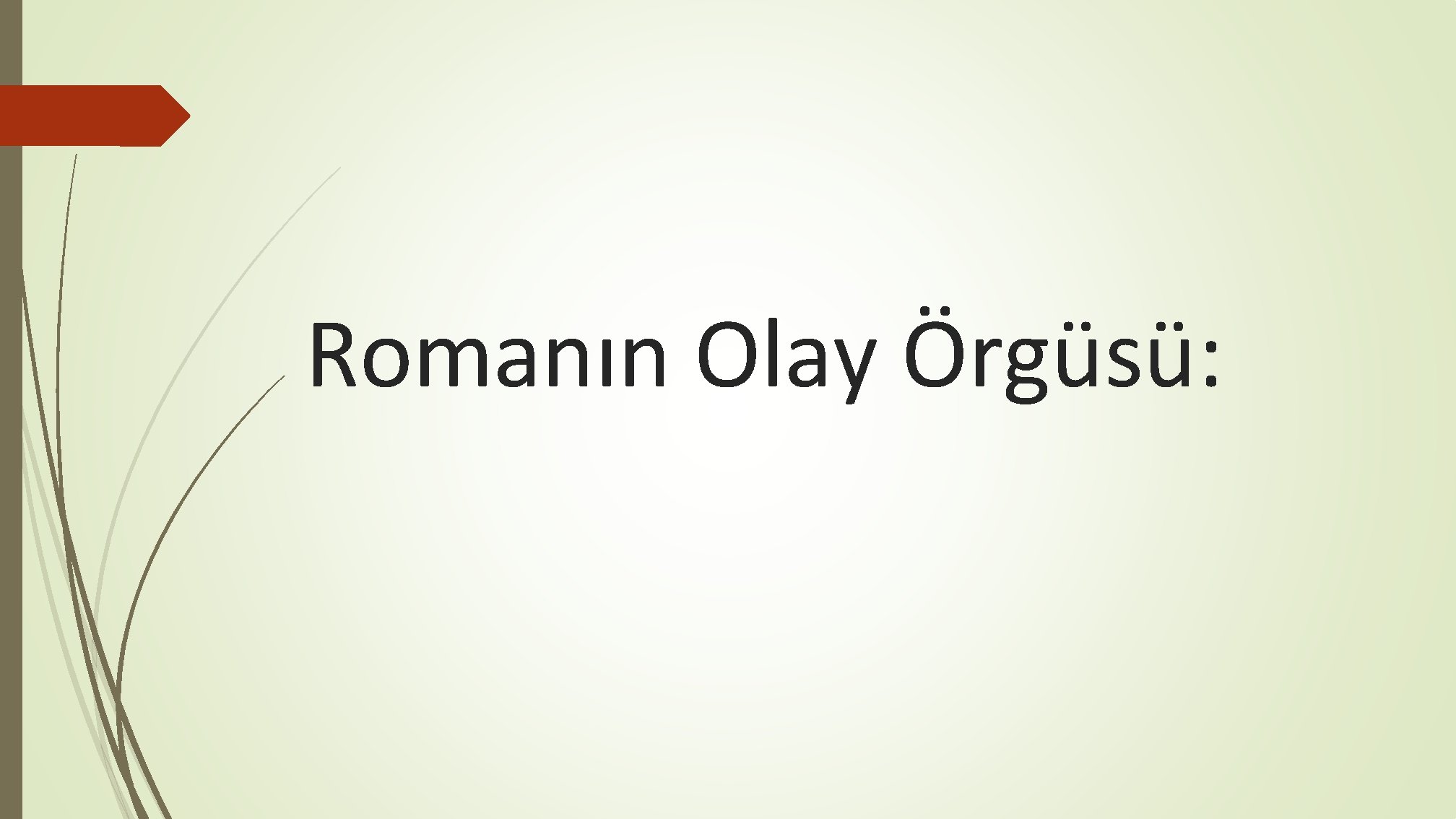 Romanın Olay Örgüsü: 