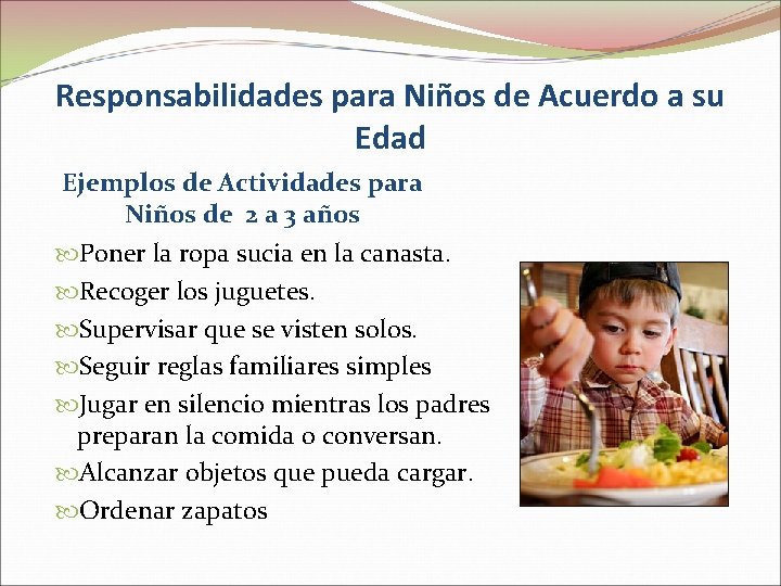 Responsabilidades para Niños de Acuerdo a su Edad Ejemplos de Actividades para Niños de