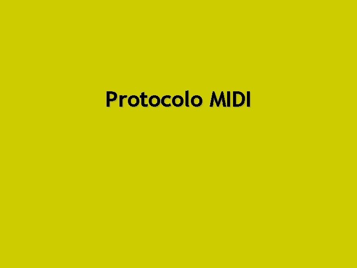 Protocolo MIDI 
