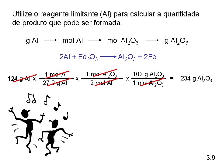 Utilize o reagente limitante (Al) para calcular a quantidade de produto que pode ser Utilize o reagente limitante (Al) para calcular a quantidade de produto que pode ser