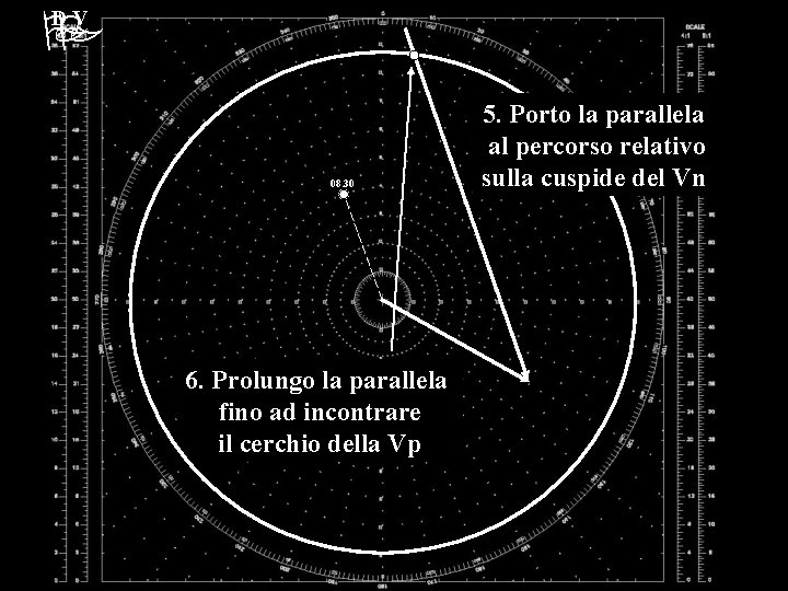 DV 08. 30 6. Prolungo la parallela fino ad incontrare il cerchio della Vp