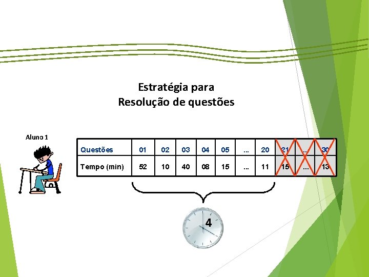 Estratégia para Resolução de questões Aluno 1 Questões 01 02 03 04 05 .