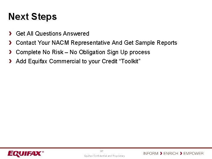 Next Steps Get All Questions Answered Contact Your NACM Representative And Get Sample Reports