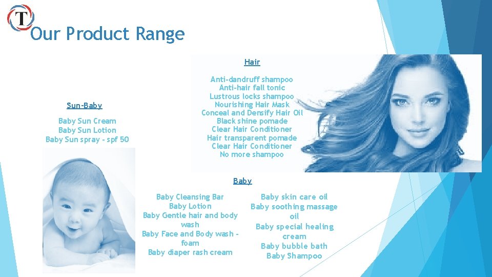 Our Product Range Hair Sun-Baby Sun Cream Baby Sun Lotion Baby Sun spray -