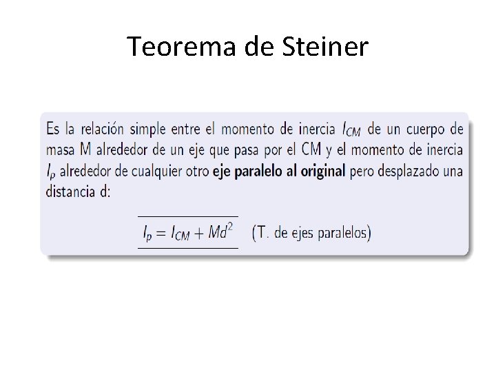 Teorema de Steiner 