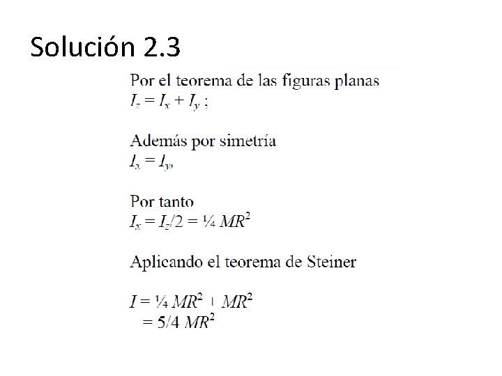 Solución 2. 3 