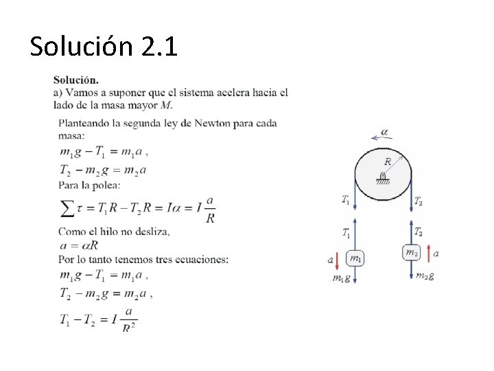 Solución 2. 1 