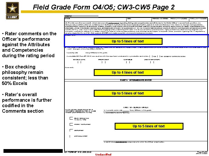 Field Grade Form O 4/O 5; CW 3 -CW 5 Page 2 • Rater