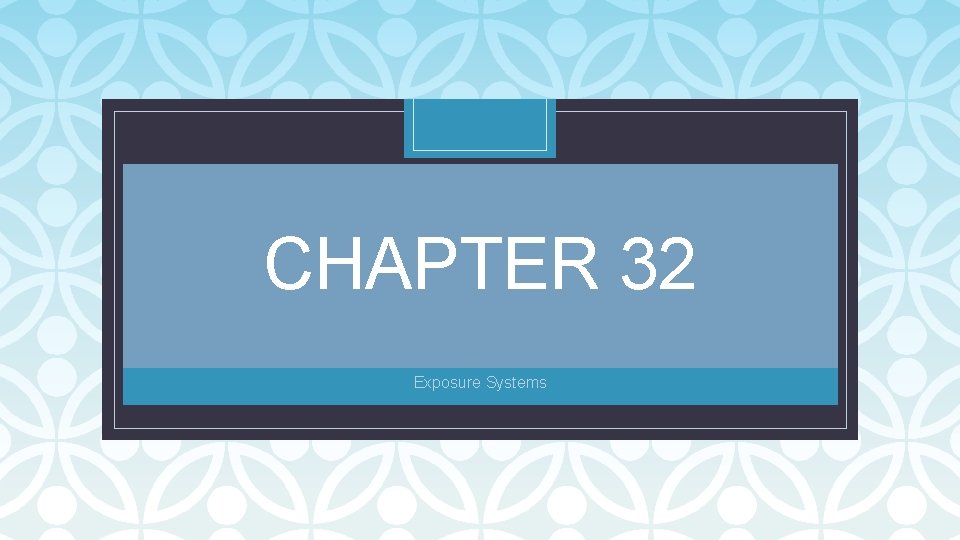 CHAPTER 32 C Exposure Systems 