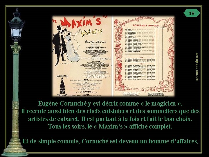 Document du net 18 Eugène Cornuché y est décrit comme « le magicien »