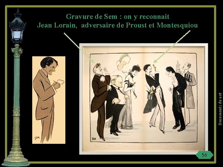 Documents du net Gravure de Sem : on y reconnait Jean Lorain, adversaire de