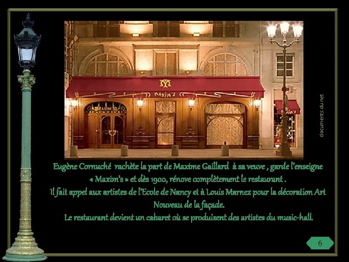 documents du net Eugène Cornuché rachète la part de Maxime Gaillard à sa veuve