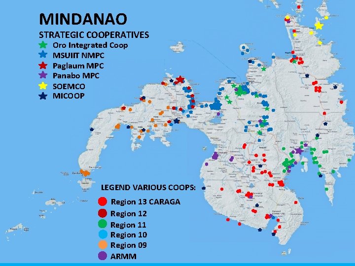 MINDANAO STRATEGIC COOPERATIVES Oro Integrated Coop MSUIIT NMPC Paglaum MPC Panabo MPC SOEMCO MICOOP