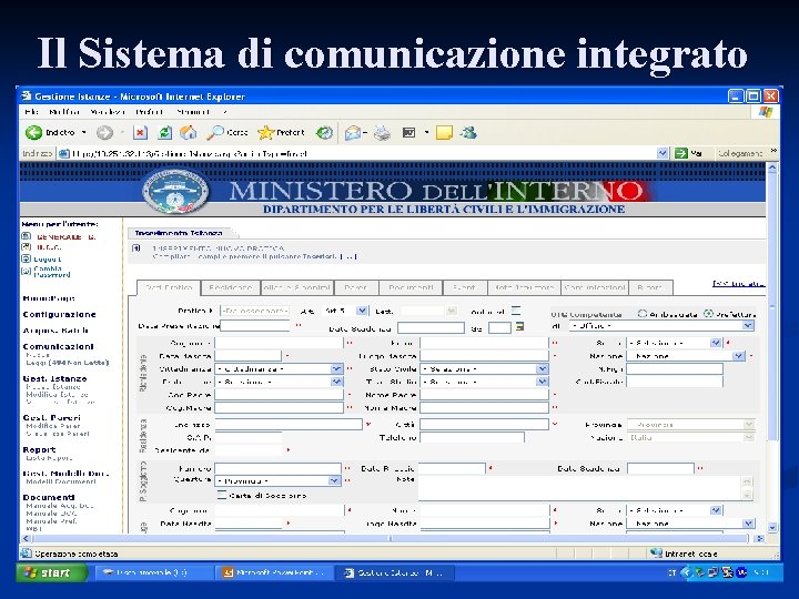 Il Sistema di comunicazione integrato 