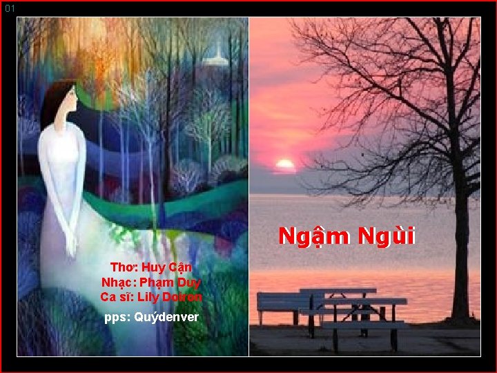 01 Ngậm Ngùi Thơ: Huy Cận Nhạc: Phạm Duy Ca sĩ: Lily Doiron pps: