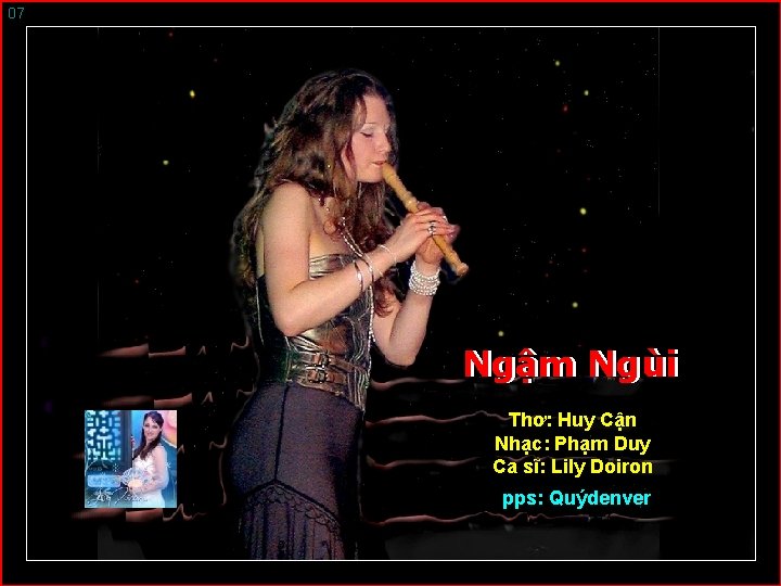 07 Ngậm Ngùi Thơ: Huy Cận Nhạc: Phạm Duy Ca sĩ: Lily Doiron pps: