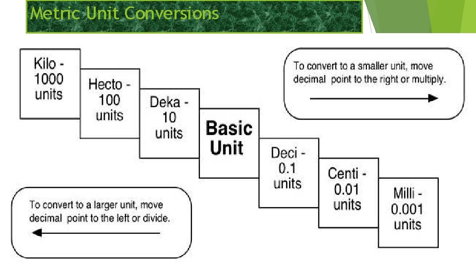 Metric Unit Conversions 