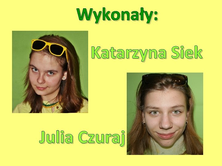 Wykonały: Katarzyna Siek Julia Czuraj 