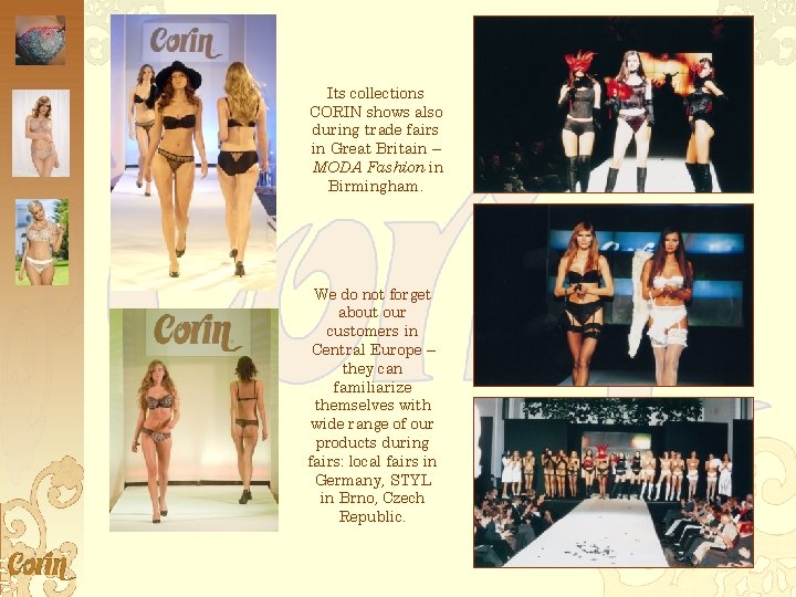 Its collections CORIN shows also during trade fairs in Great Britain – MODA Fashion