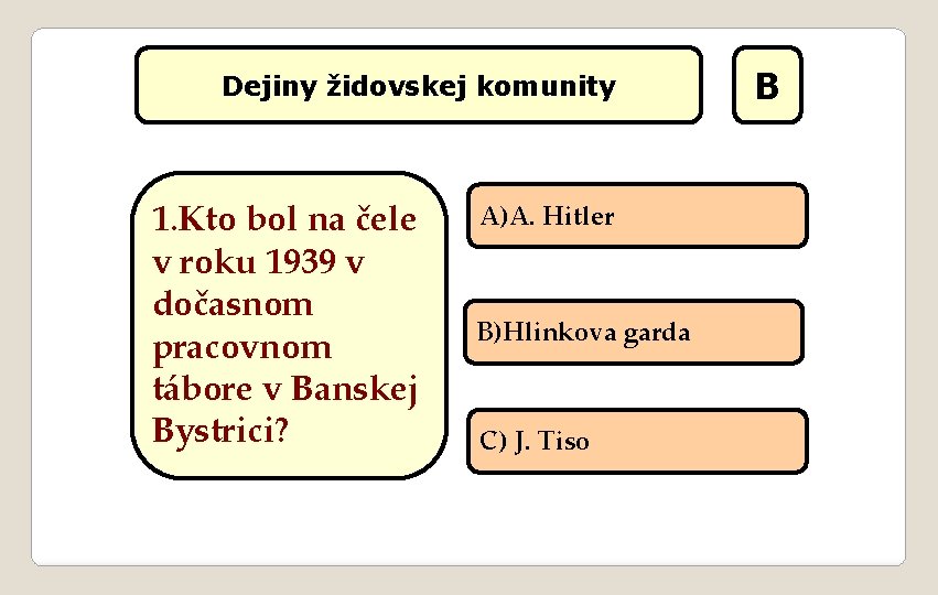 Dejiny židovskej komunity 1. Kto bol na čele v roku 1939 v dočasnom pracovnom