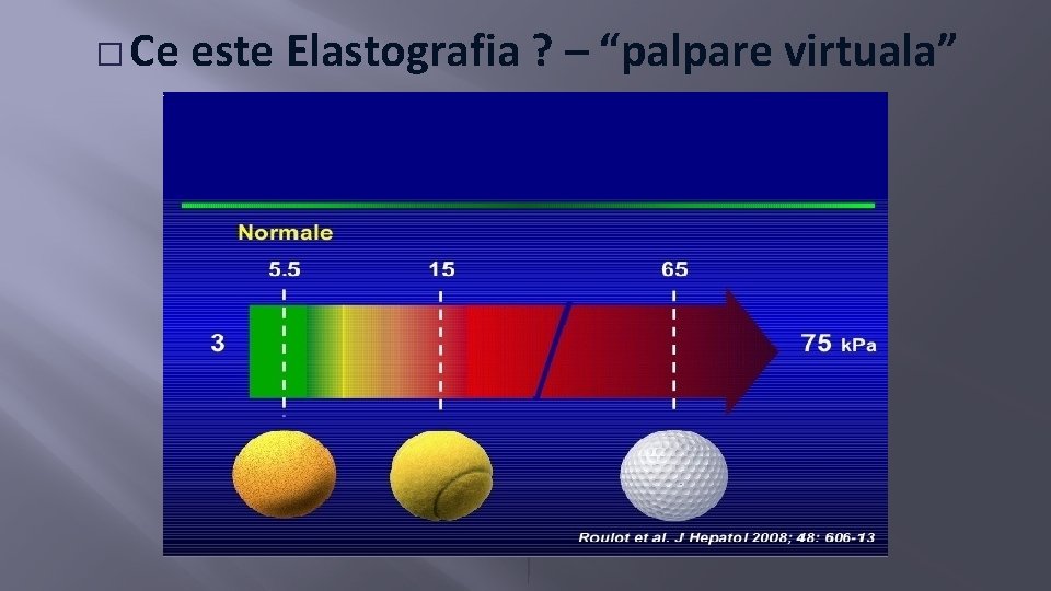 � Ce este Elastografia ? – “palpare virtuala” 