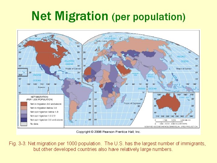 Net Migration (per population) Fig. 3 -3: Net migration per 1000 population. The U.