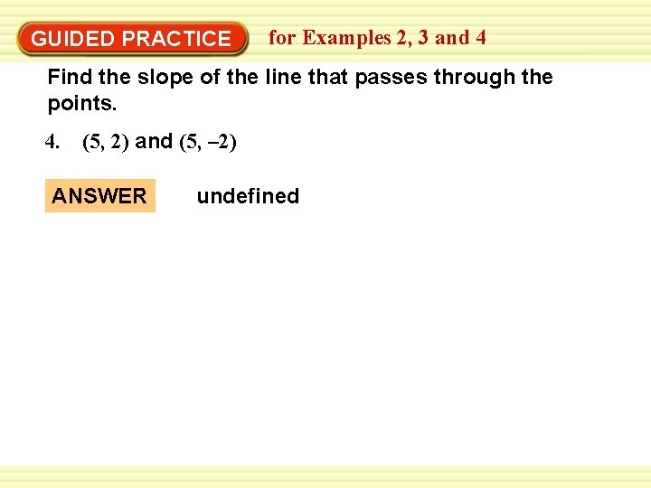 from 2, a graph EXAMPLE 2 Write an equation for Examples 3 and 4