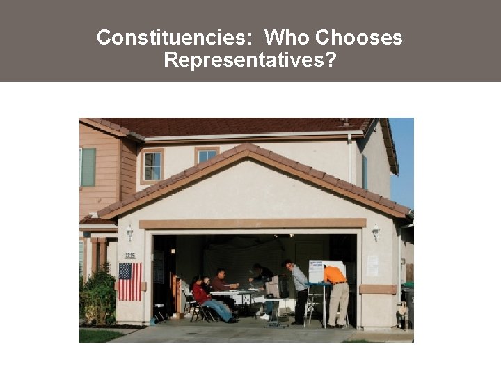 Constituencies: Who Chooses Representatives? 