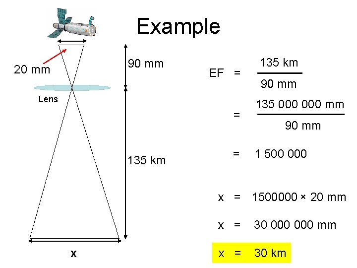 Example 90 mm 20 mm EF = Lens = 135 km 90 mm 135 Example 90 mm 20 mm EF = Lens = 135 km 90 mm 135