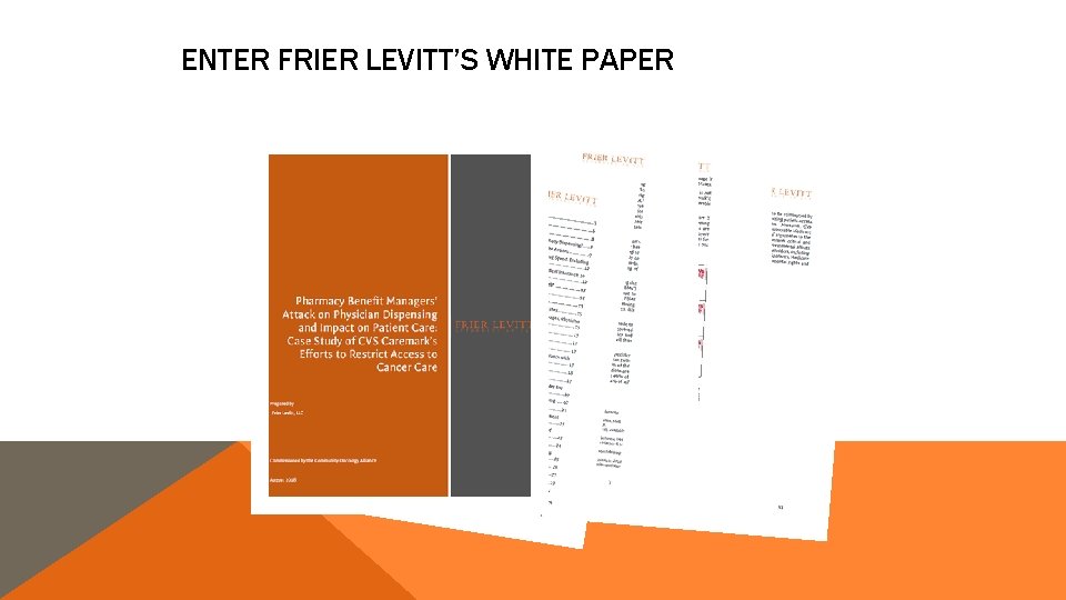 ENTER FRIER LEVITT’S WHITE PAPER ENTER FRIER LEVITT’S WHITE PAPER