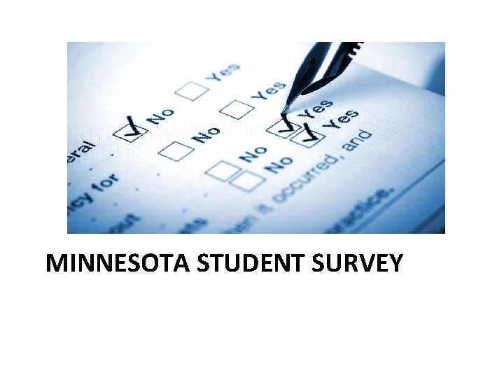 MINNESOTA STUDENT SURVEY 