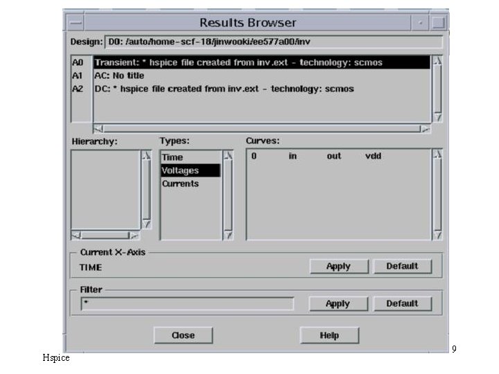 EE 577 a - VLSI System Design Hspice 9 EE 577 a - VLSI System Design Hspice 9
