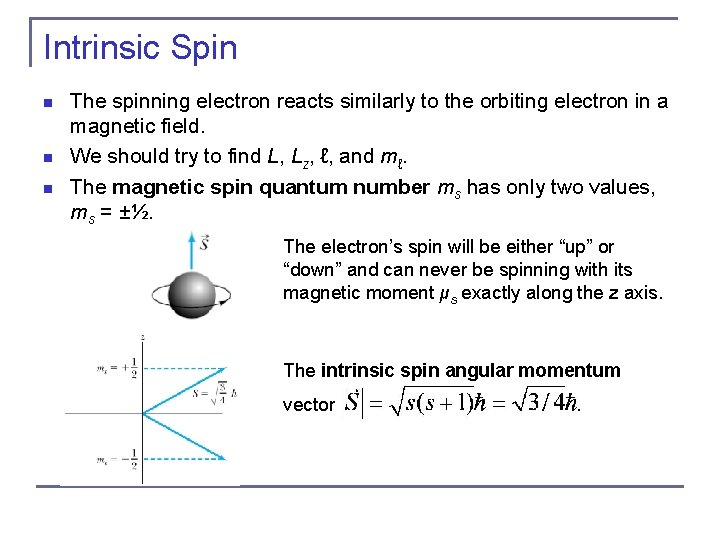 Chapter 7 The Hydrogen Atom N 7 1