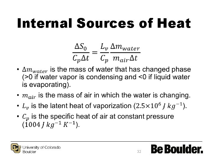 Internal Sources of Heat • 32 