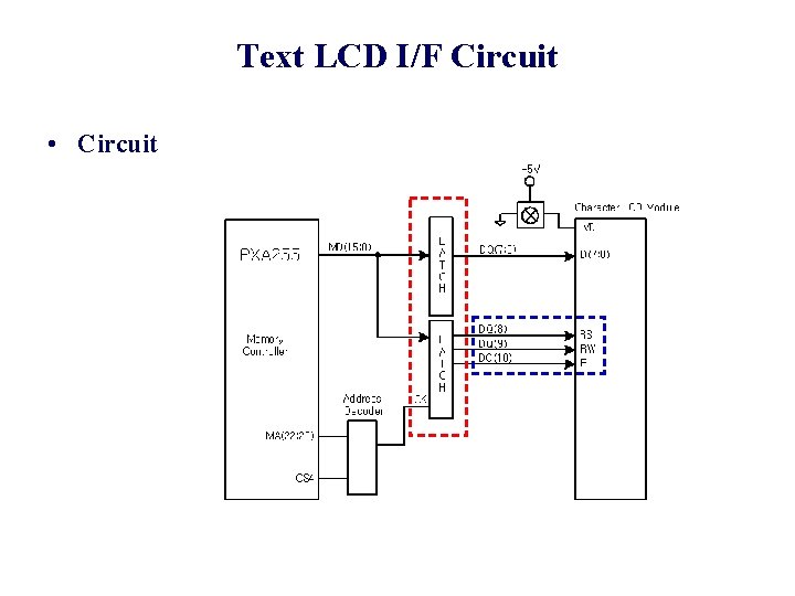 Text LCD I/F Circuit • Circuit 