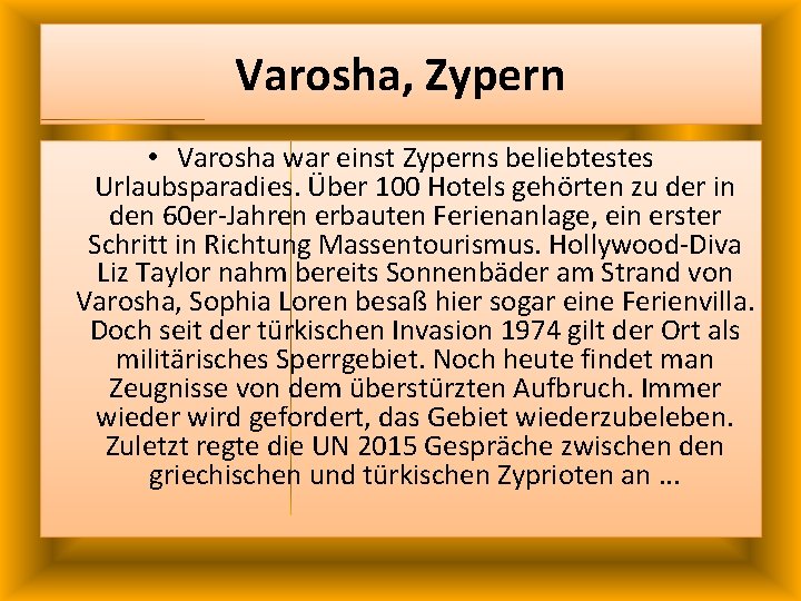 Varosha, Zypern • Varosha war einst Zyperns beliebtestes Urlaubsparadies. Über 100 Hotels gehörten zu Varosha, Zypern • Varosha war einst Zyperns beliebtestes Urlaubsparadies. Über 100 Hotels gehörten zu