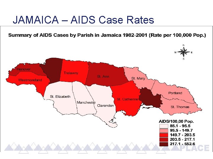 JAMAICA – AIDS Case Rates 