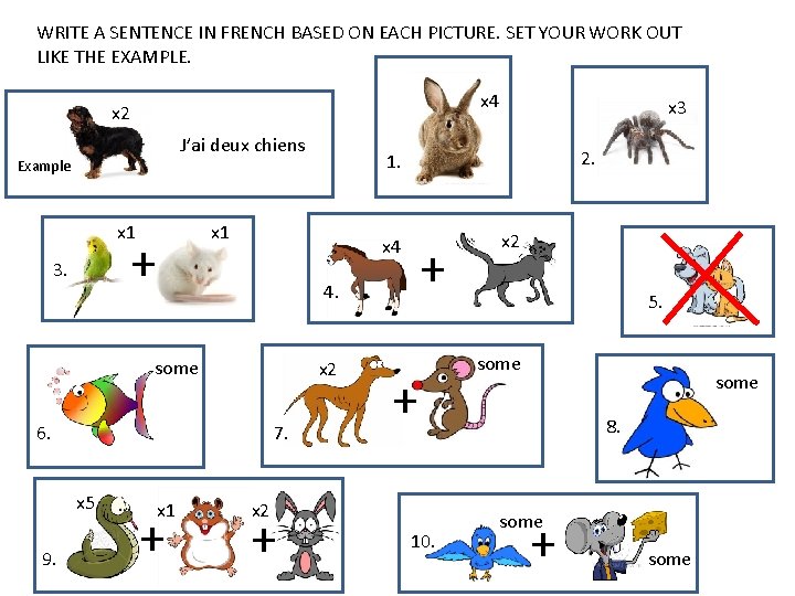 WRITE A SENTENCE IN FRENCH BASED ON EACH PICTURE. SET YOUR WORK OUT LIKE WRITE A SENTENCE IN FRENCH BASED ON EACH PICTURE. SET YOUR WORK OUT LIKE