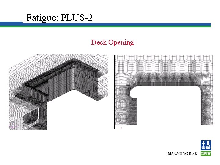 Hull Structure Fatigue: PLUS-2 Deck Opening 