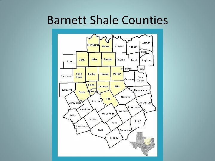 Barnett Shale Counties 
